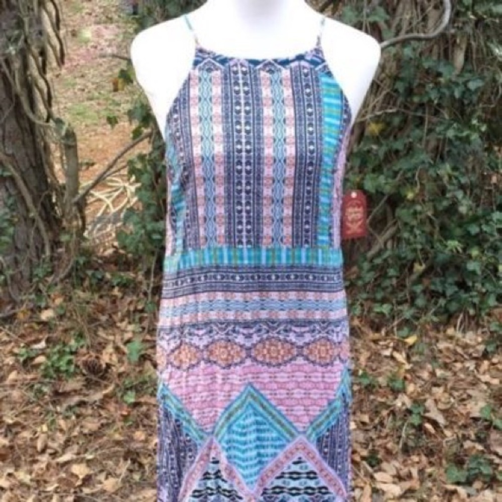 Faded glory Aztec patterned summer maxi dress